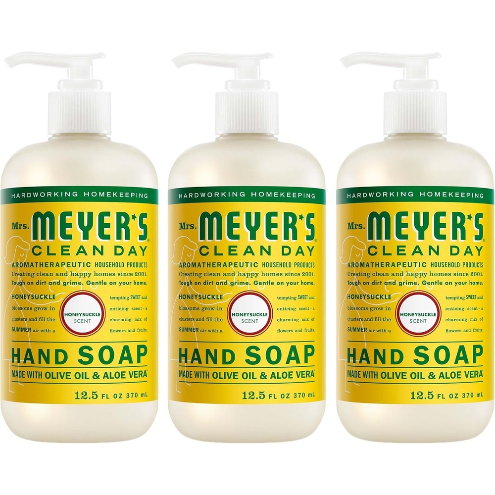 image:imageMRS MEYERS CLEAN DAY Liquid Hand Soap Honeysuckle 125 fl oz 3 Pack