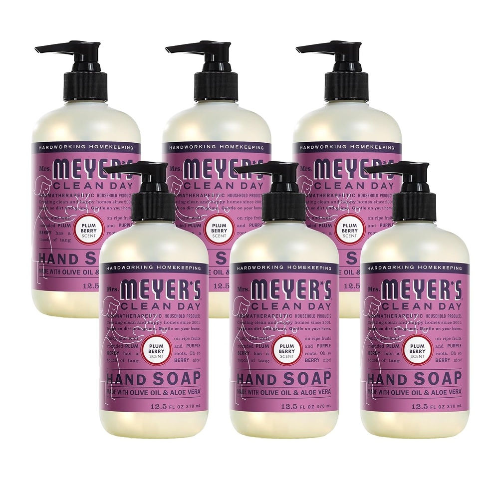 image:imageMRS MEYERS CLEAN DAY Liquid Hand Soap Lavender 125 fl oz 6 PackPlum Berry
