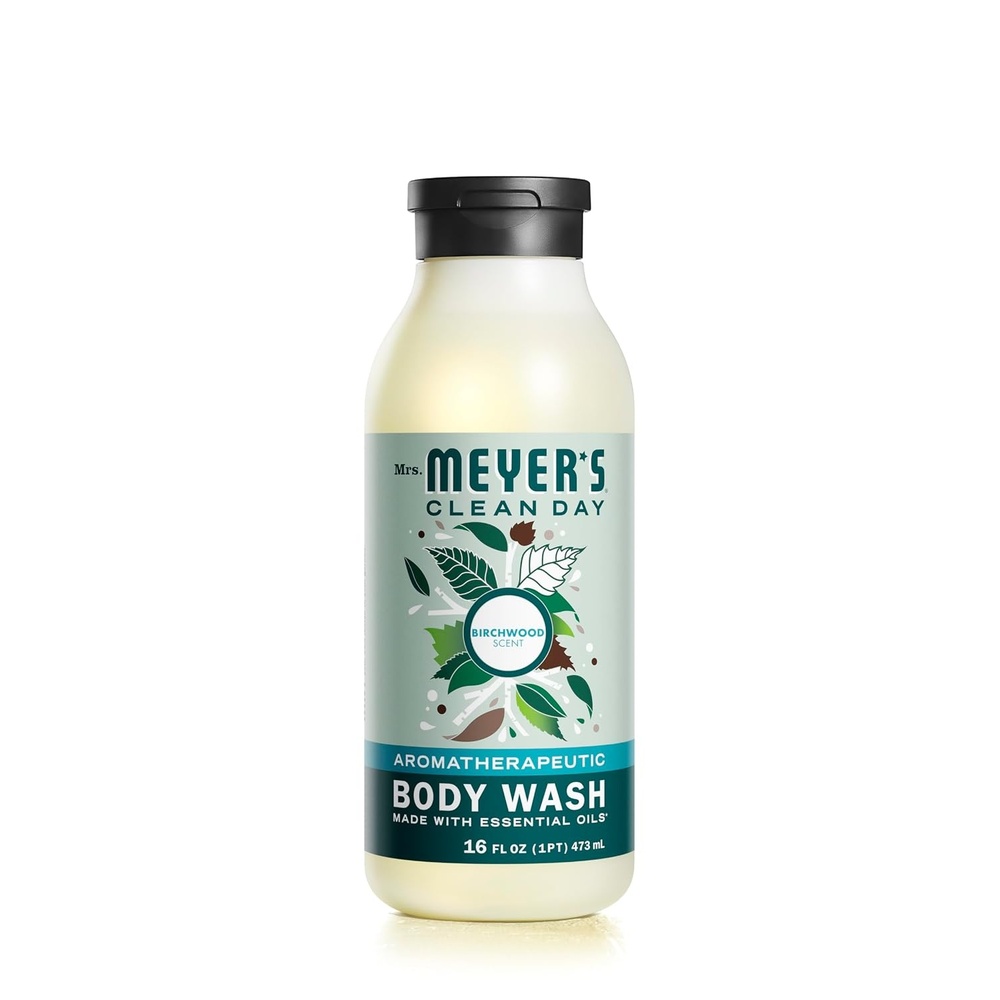 image:imageMRS MEYERS CLEAN DAY Moisturizing Body Wash for Women and Men Shower Gel Formula Made with Essential Oils Birchwood 16 oz Pack of 3Birchwood