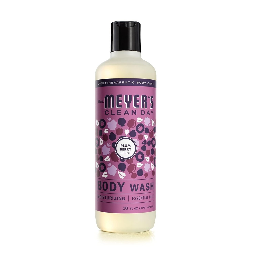 image:imageMRS MEYERS CLEAN DAY Moisturizing Body Wash for Women and Men Shower Gel Formula Made with Essential Oils Birchwood 16 oz Pack of 3Plum Berry