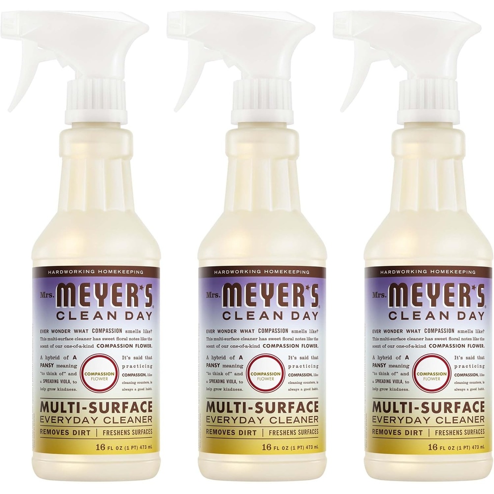 image:imageMRS MEYERS CLEAN DAY MultiSurface Cleaner Compassion Flower 3 Pack16 Fl Oz Pack of 3