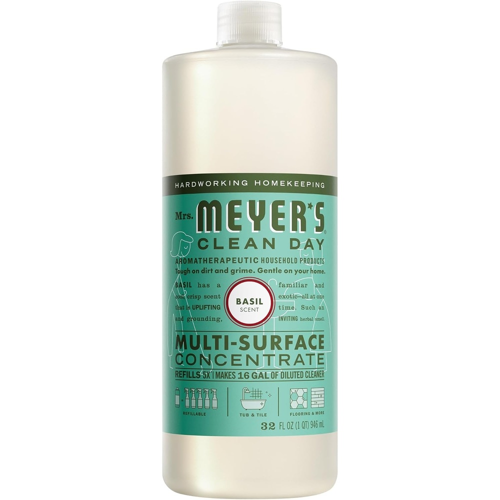 image:imageMRS MEYERS CLEAN DAY MultiSurface Cleaner Concentrate Basil 32 fl ozBasil
