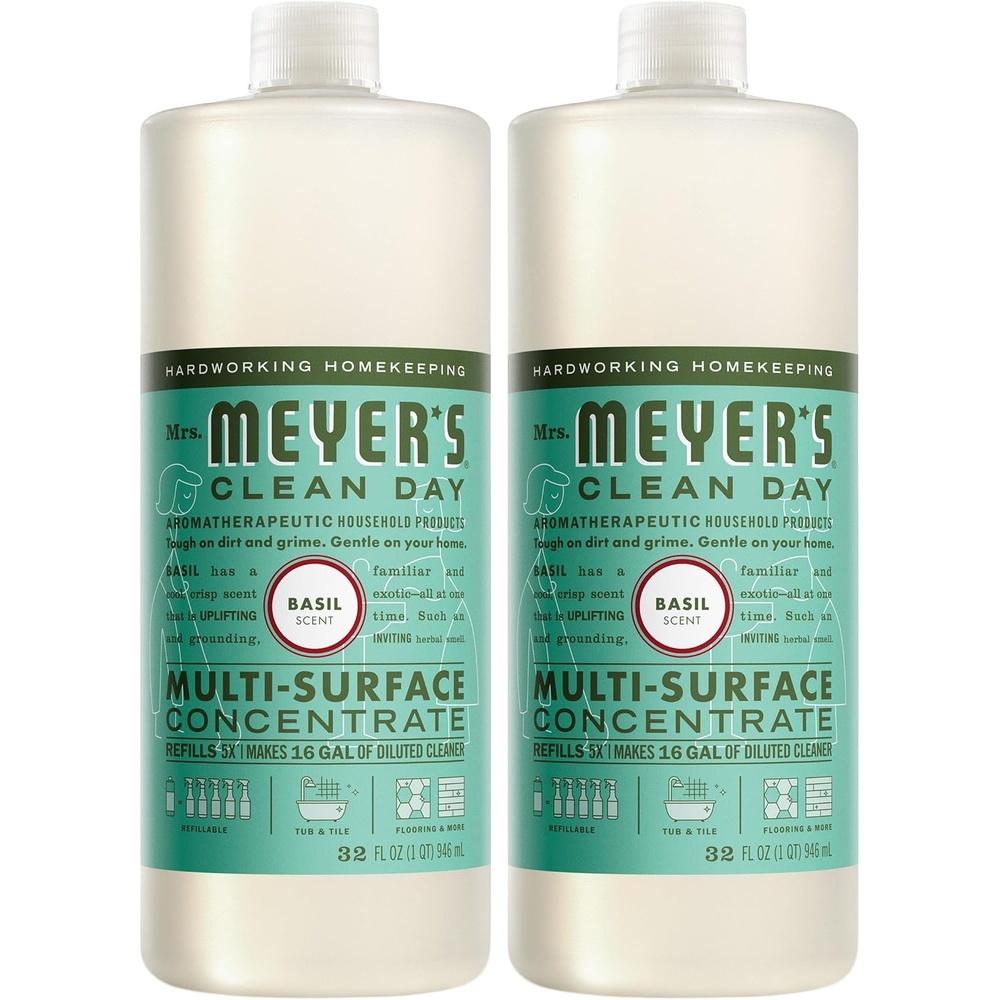 image:imageMRS MEYERS CLEAN DAY MultiSurface Concentrate Basil 32 fl oz 2 PackBasil Concentrate