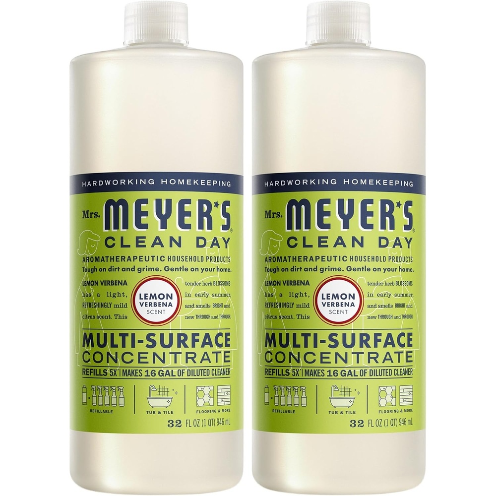 image:imageMRS MEYERS CLEAN DAY MultiSurface Concentrate Basil 32 fl oz 2 PackLemon Verbena Concentrate