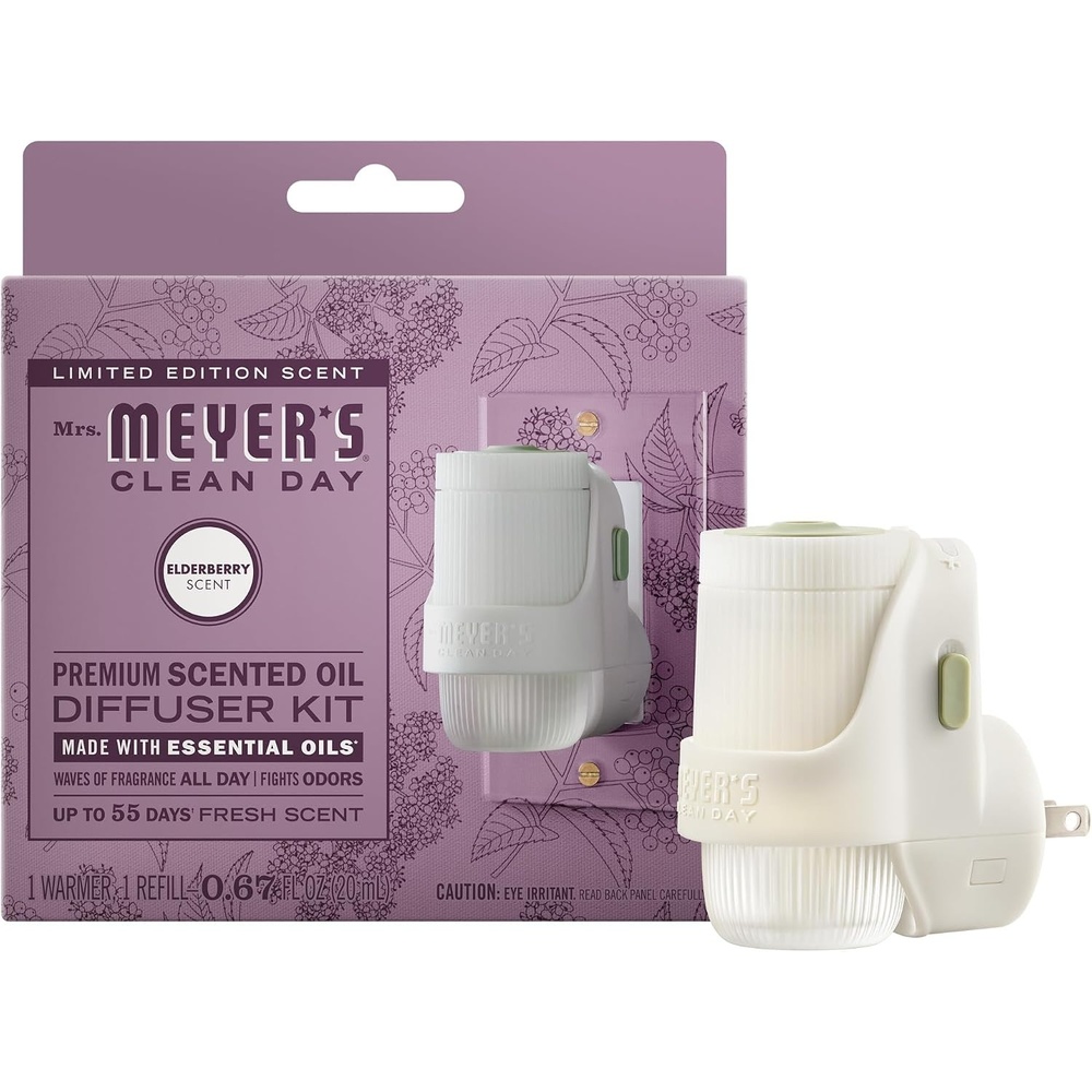 image:imageMRS MEYERS CLEAN DAY Scented Oil Lavender 1 Warmer and RefillElderberry