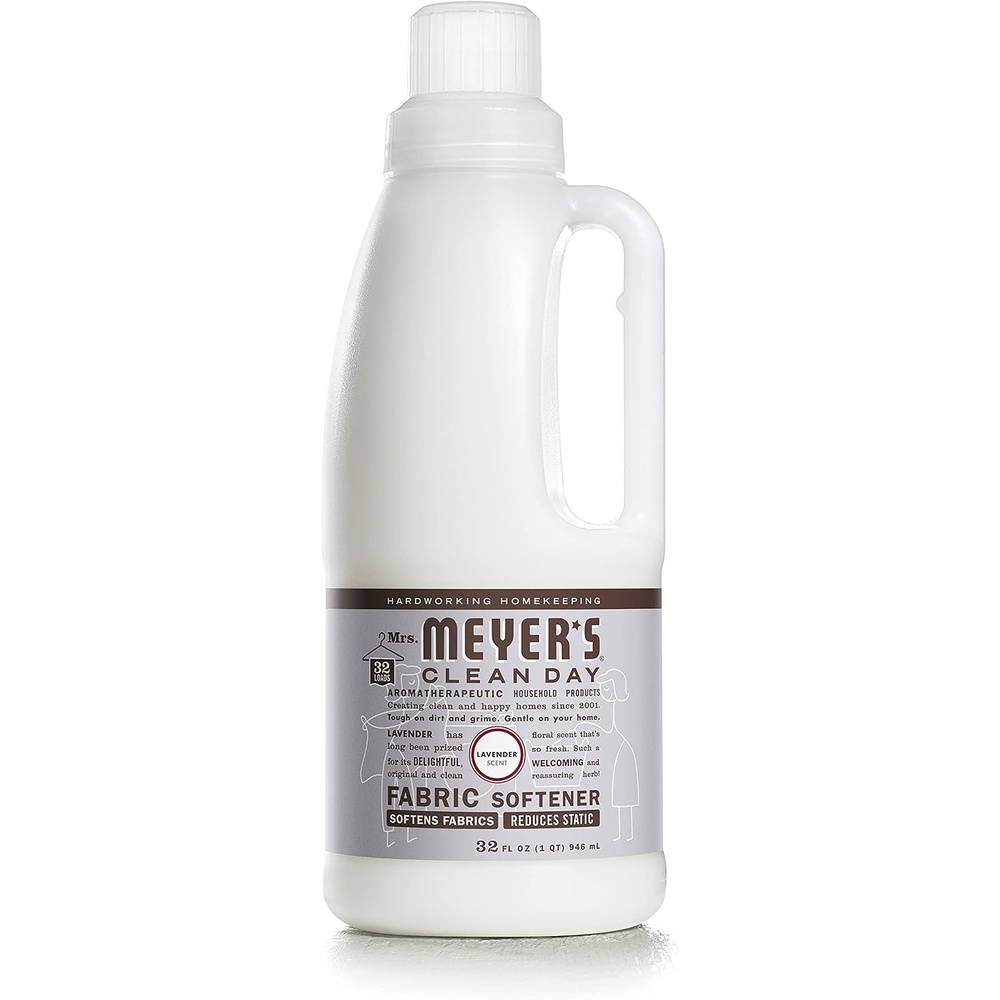 image:imageMrs Meyers Clean Day Liquid Fabric Softener Made Without Parabens Cruelty Free Formula Lavender Scent 32 OZ Pack of 1