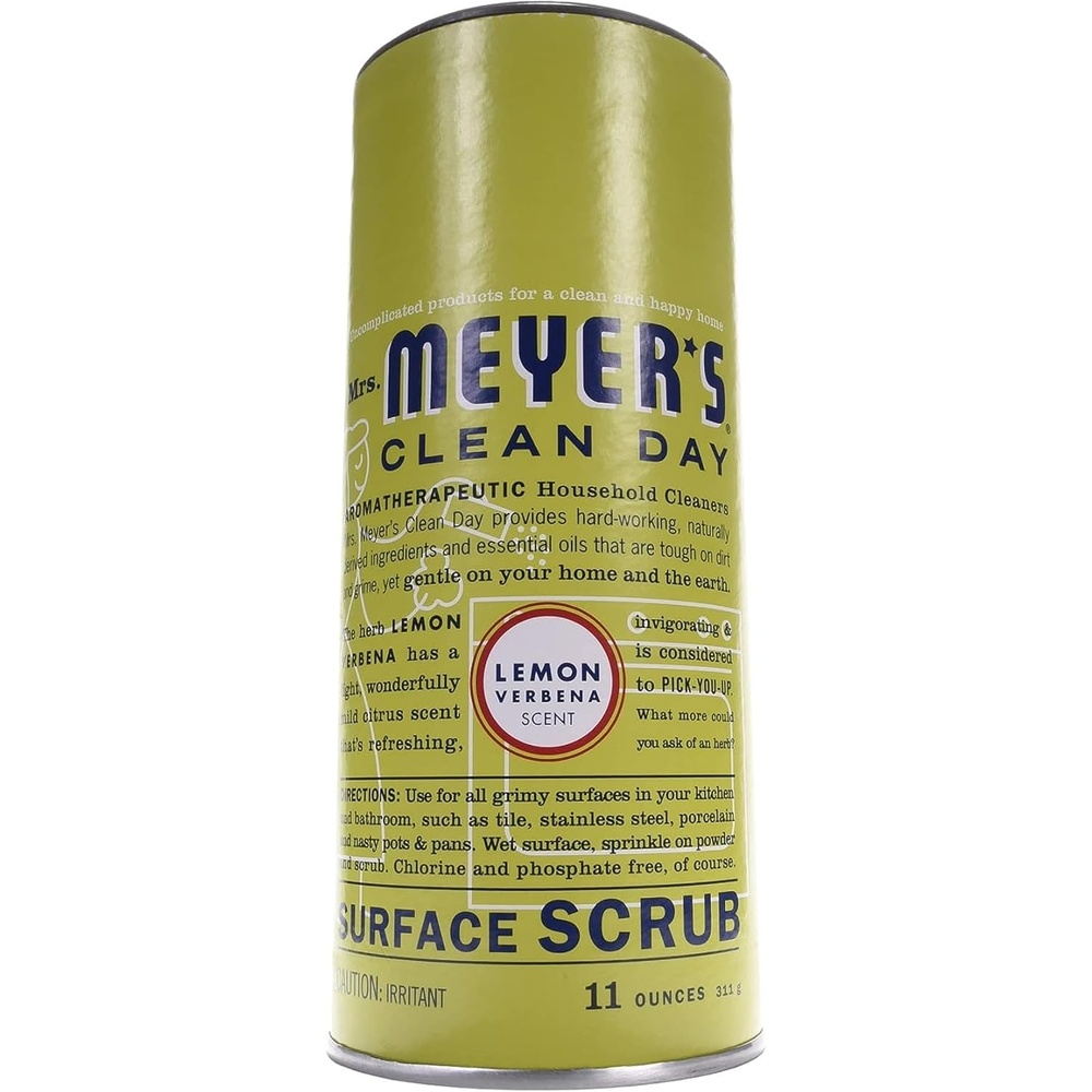 image:imageMrs Meyers MultiSurface Scrub NonScratch Powder Cleaner Removes Grime on Kitchen and Bathroom Surfaces Lemon Verbena 11 ozLemon Verbena