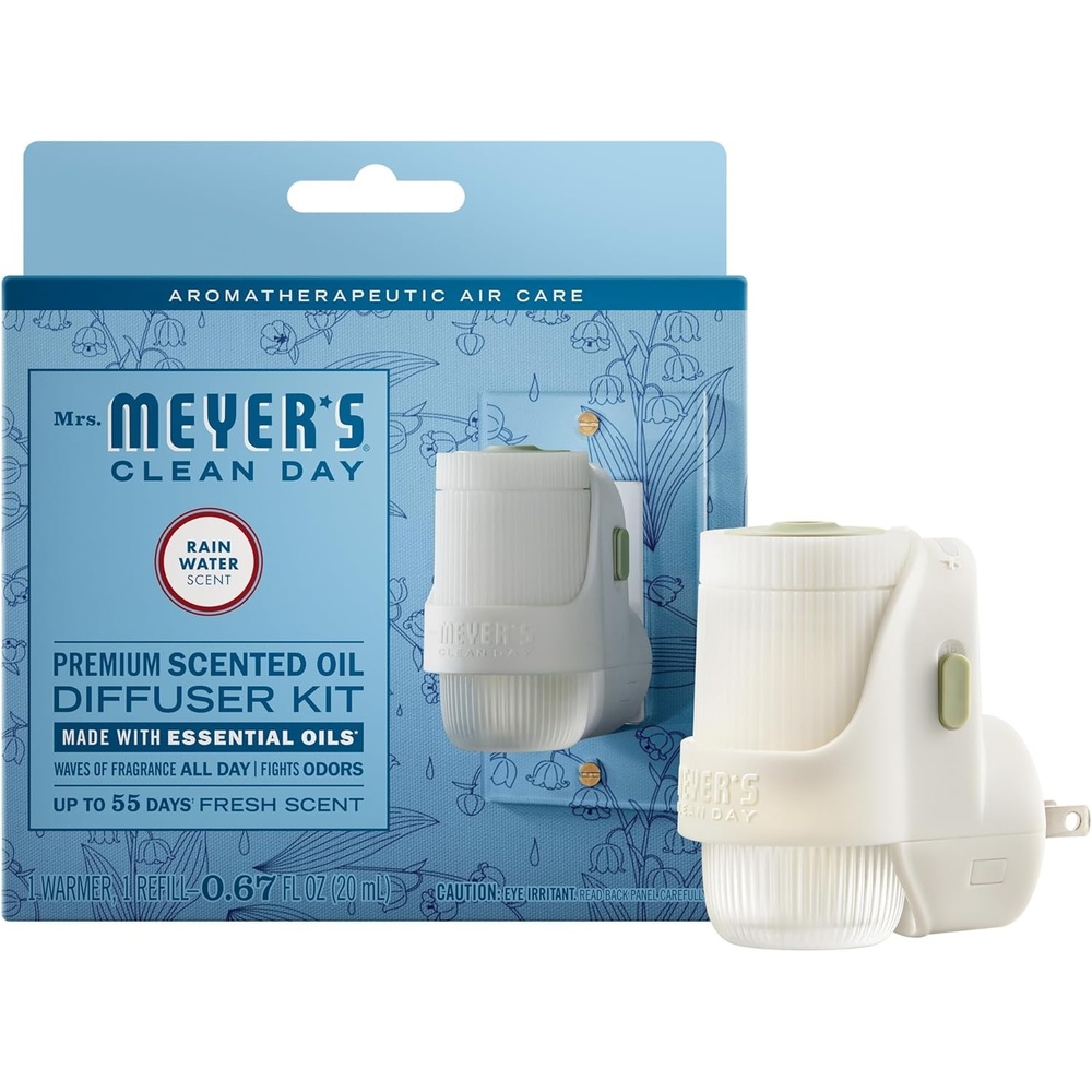 image:imageMrs Meyers Premium Scented Oil Diffuser Kit Refills Bundle Limited Edition Scents Acorn Spice amp Apple CiderRain Water