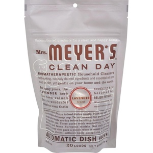 MRS. MEYER’S CLEAN DAY Dishwasher Pods, Lemon Verbena, 20 Count, 3 Pack(Lavender)