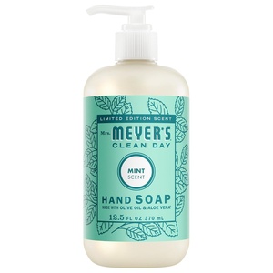 MRS. MEYER’S CLEAN DAY Hand Soap, Mint Scent, 12.5 Fl Oz Bottle(Mint)