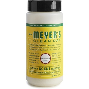 MRS. MEYER’S CLEAN DAY Laundry Booster, Pair with Liquid Laundry Detergent Or Detergent Pods, Honeysuckle, 18 oz(Honeysuckle)