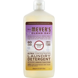 MRS. MEYER’S CLEAN DAY Laundry Detergent, Compassion Flower, 24.3 fl oz(Compassion Flower)
