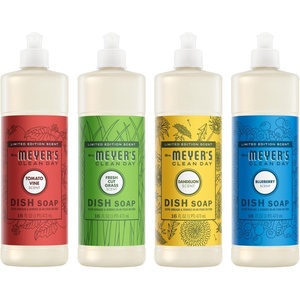 MRS. MEYER’S CLEAN DAY Liquid Dish Soap, Acorn Spice, 16 fl oz, 3 Pack(16 Fl Oz (Pack of 4))