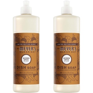 MRS. MEYER’S CLEAN DAY Liquid Dish Soap, Acorn Spice, 16 fl oz, 3 Pack(32 Fl Oz (Pack of 1))