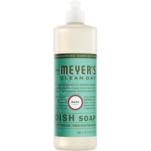 MRS. MEYER’S CLEAN DAY Liquid Dish Soap, Basil, 16 fl. oz