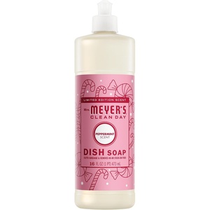 MRS. MEYER’S CLEAN DAY Liquid Dish Soap, Peppermint, 16 fl oz, 3 Pack(16 Fl Oz (Pack of 3))