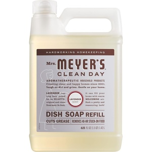 MRS. MEYER’S CLEAN DAY Liquid Dish Soap Refill, Honeysuckle, 48 fl. oz(Lavender)