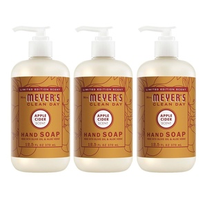 MRS. MEYER’S CLEAN DAY Liquid Hand Soap, Apple Cider, 12.5 fl oz, 3 Pack(Apple Cider)