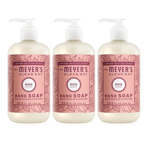 MRS. MEYER’S CLEAN DAY Liquid Hand Soap, Apple Cider, 12.5 fl oz, 3 Pack(Rose)