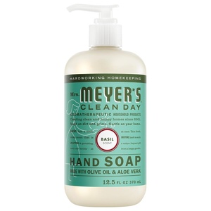 MRS. MEYER’S CLEAN DAY Liquid Hand Soap, Lavender, 12.5 fl oz, 3 Pack(Basil)