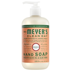MRS. MEYER’S CLEAN DAY Liquid Hand Soap, Lavender, 12.5 fl oz, 3 Pack(Geranium)