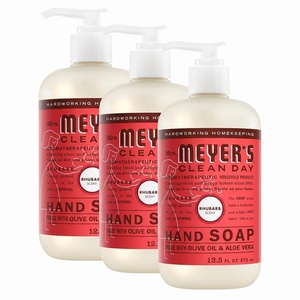 MRS. MEYER’S CLEAN DAY Liquid Hand Soap, Lavender, 12.5 fl oz, 3 Pack(Rhubarb(Pack of 3))