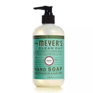 MRS. MEYER’S CLEAN DAY Liquid Hand Soap, Lavender, 12.5 fl oz, 6 Pack(Basil)