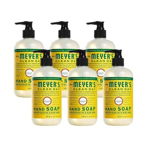 MRS. MEYER’S CLEAN DAY Liquid Hand Soap, Lavender, 12.5 fl oz, 6 Pack(Honeysuckle)