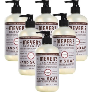 MRS. MEYER’S CLEAN DAY Liquid Hand Soap, Lavender, 12.5 fl oz, 6 Pack(Lavender)