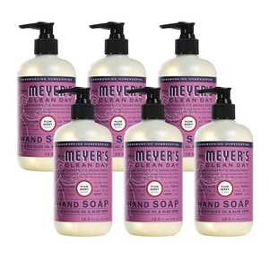 MRS. MEYER’S CLEAN DAY Liquid Hand Soap, Lavender, 12.5 fl oz, 6 Pack(Plum Berry)