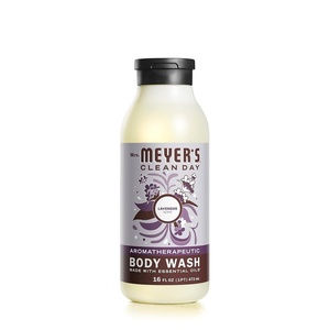 MRS. MEYER’S CLEAN DAY Moisturizing Body Wash for Women and Men, Shower Gel Formula Made with Essential Oils, Birchwood, 16 oz – Pack of 3(Lavender)