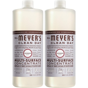 MRS. MEYER’S CLEAN DAY Multi-Surface Concentrate, Basil, 32 fl oz, 2 Pack(Lavender Concentrate)