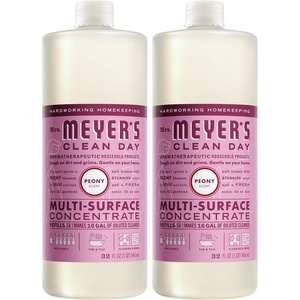 MRS. MEYER’S CLEAN DAY Multi-Surface Concentrate, Basil, 32 fl oz, 2 Pack(Peony)
