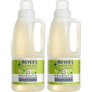 MRS. MEYER’S CLEAN DAY Probiotic Drain Maintenance, Lemon Verbena, 32 fl oz(Lemon Verbena (Pack of 2))
