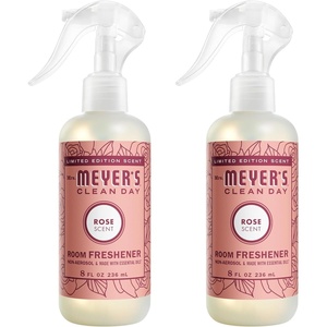 MRS. MEYER’S CLEAN DAY Room Spray, Snowdrop Scent, 8 Fl Oz Bottle – 3 Pack(Rose)