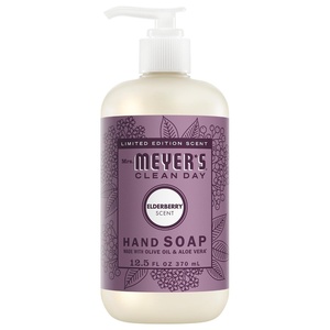 Mrs. MEYER’S CLEAN DAY Hand Soap, Elderberry Scent, 12.5 Fl Oz Bottle(12.5 Fl Oz (Pack of 1))