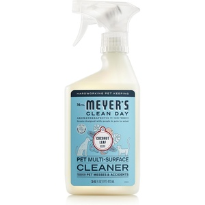Mrs. MEYER’S CLEAN DAY Pet Multi-Surface Cleaner, Coconut Leaf Scent, 16oz(Coconut Leaf)