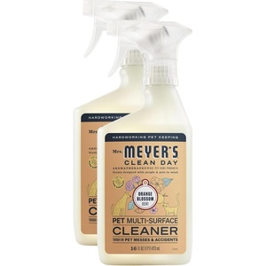 Mrs. MEYER’S CLEAN DAY Pet Multi-Surface Cleaner, Coconut Leaf Scent, 16oz(Orange Blossom (Pack of 2))