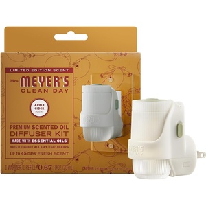Mrs. Meyer’s Premium Scented Oil Diffuser Kit + Refills Bundle, Limited Edition Scents, Acorn Spice & Apple Cider(Apple Cider)