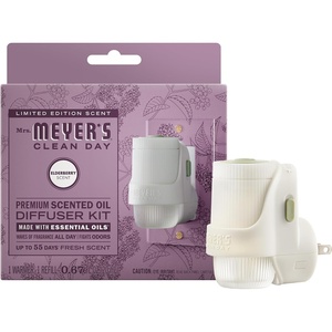 Mrs. Meyer’s Premium Scented Oil Diffuser Kit + Refills Bundle, Limited Edition Scents, Acorn Spice & Apple Cider(Elderberry)